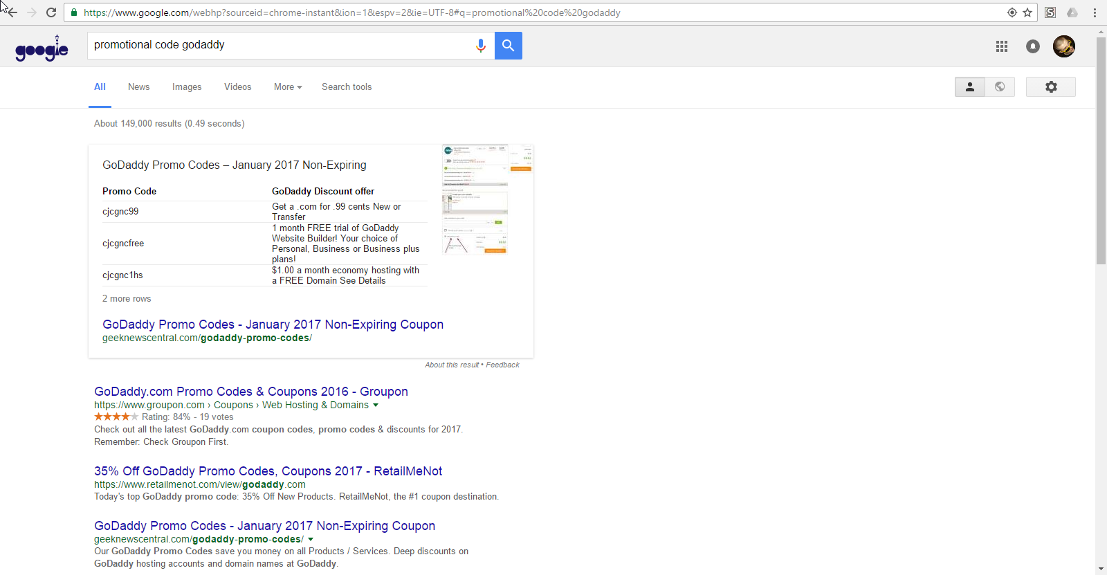 promotional code GoDaddy